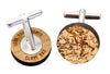 Personalised wooden cufflinks