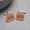 Wooden Bicycle Illustration cufflinks