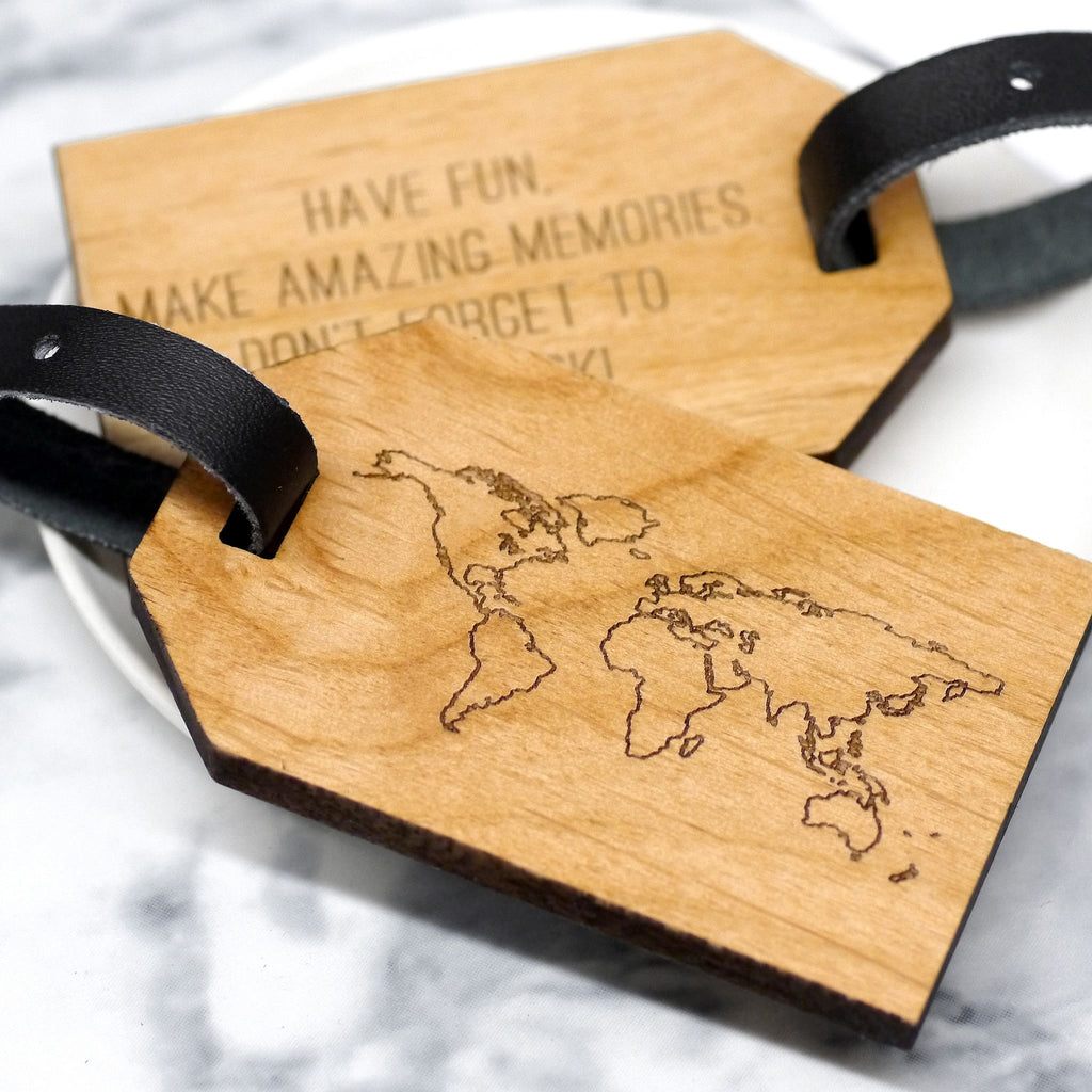 Personalised Map Luggage Tag