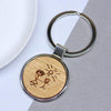 Wooden keyring with etched illustration of your own